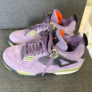 Women's Nike Air Jordan 4 Retro Canyon Purple. Exclusive Release, Size 8.